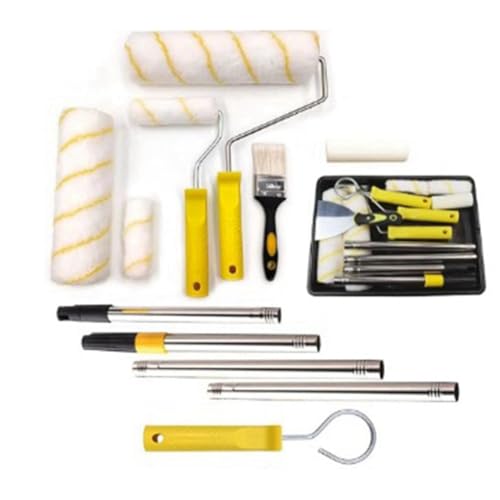 Gvvsjgdbis 22,9 cm Farbroller-Set, Walze, Wandmalerei, Pinsel, Pinselwerkzeug mit Tablett Gvvsjgdbis 22,9 cm Farbroller-Set, Walze, Wandmalerei, Pinsel, Pinselwerkzeug mit Tablett von Gvvsjgdbis