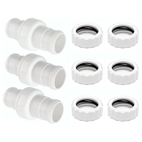 Gvvsjgdbis 3er-Pack Poolreiniger-Schlauch-Drehgelenk 9-100-3002 & Schlauchmutter 9-100-3109 Combo Ersatz-Set für 360 Poolreiniger Gvvsjgdbis 3er-Pack Poolreiniger-Schlauch-Drehgelenk 9-100-3002 & Schlauchmutter 9-100-3109 Combo Ersatz-Set für 360 Poolreiniger von Gvvsjgdbis