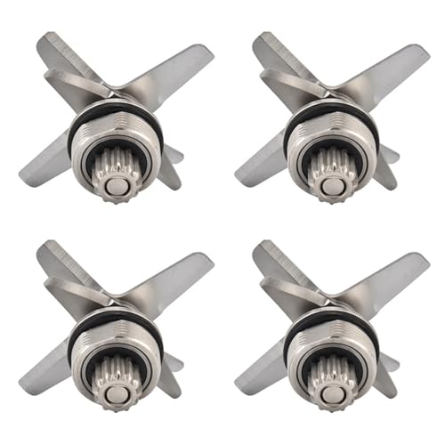 Gvvsjgdbis 4 x Mixerklingen für TWK TM-767 TM-800-767 -800 Edelstahl-Messer-Mixer-Ersatzteile von Gvvsjgdbis