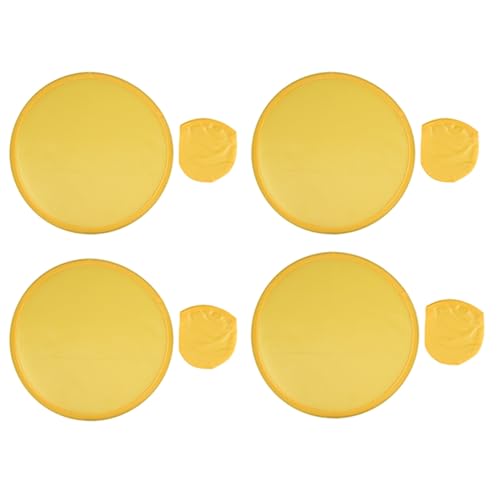 Gvvsjgdbis 4 x faltbare, runde Fächer, Gelb von Gvvsjgdbis