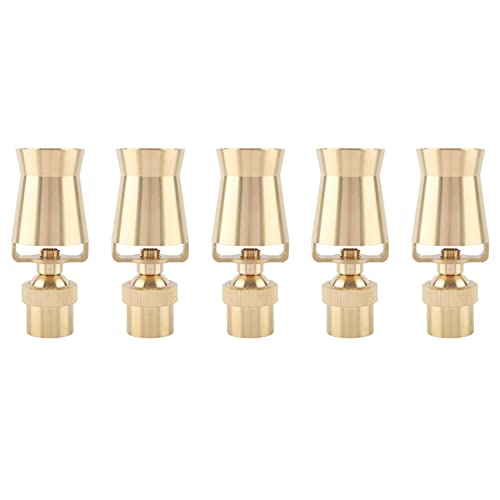 Gvvsjgdbis 5 x verstellbare Eisturm-Kaskade aus Messing für Springbrunnen Sprinkler (2,5 cm DN25) von Gvvsjgdbis