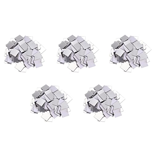 Gvvsjgdbis 500 StÜCk Fliesen Wandaufkleber 3D Aufkleber Room Decor Stick (Silber) von Gvvsjgdbis