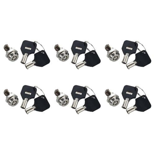 Gvvsjgdbis 6 x 12 mm Gewinde, Vierteldrehung, Nockenschloss für Schubladenboxen, Schließfächer Gvvsjgdbis 6 x 12 mm Gewinde, Vierteldrehung, Nockenschloss für Schubladenboxen, Schließfächer von Gvvsjgdbis