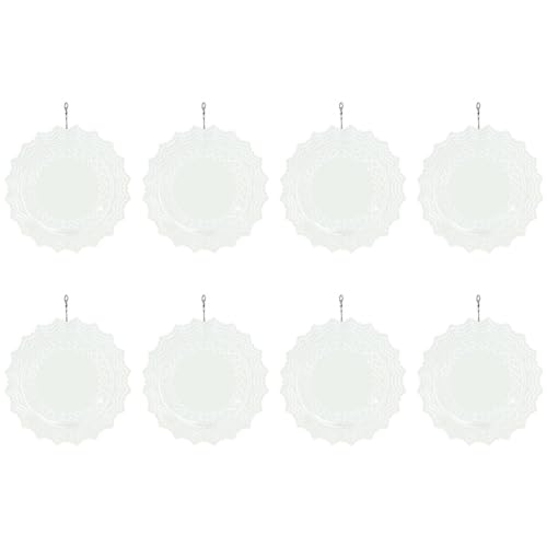 Gvvsjgdbis 8er-Set 10-Sublimations-Windspinner-Rohlinge 3D-Garten-Windspinner Weiße Aluminium-Sublimationsrohlinge Doppelseitige Windskulpturen Gvvsjgdbis 8er-Set 10-Sublimations-Windspinner-Rohlinge 3D-Garten-Windspinner Weiße Aluminium-Sublimationsrohlinge Doppelseitige Windskulpturen von Gvvsjgdbis
