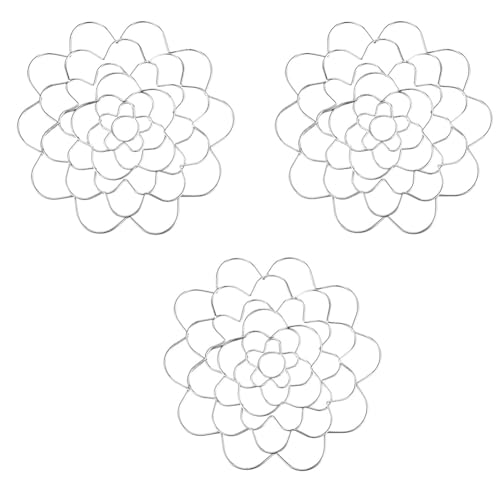 Gvvsjgdbis Blumen-Steckmasse 3PC Draht-Blumenarrangement-Werkzeug Metallblumen-Einsatzdeckel Wiederverwendbarer Blumengitter-Arrangeur 5 Langlebig Einfach zu Verwenden von Gvvsjgdbis