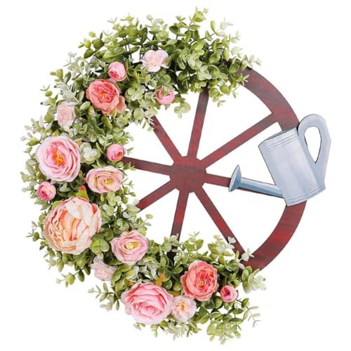 Gvvsjgdbis Creatives Bewässerungskesselrad-Girlande, Frühlingssimulationsgirlande, Pastorale Außendekorationen Gvvsjgdbis Creatives Bewässerungskesselrad-Girlande, Frühlingssimulationsgirlande, Pastorale Außendekorationen von Gvvsjgdbis