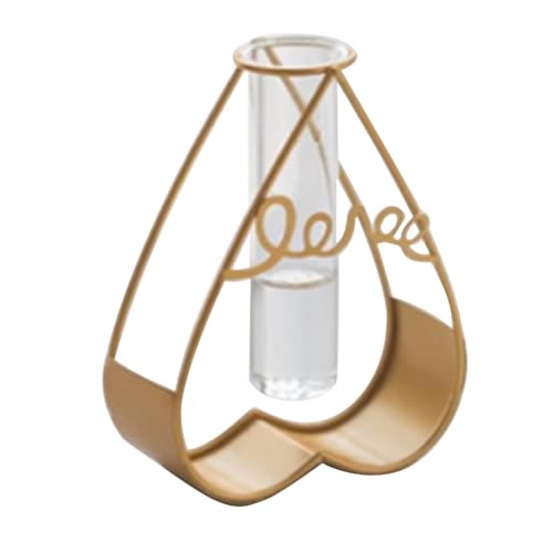 Gvvsjgdbis Creatives Hydrokultur-Glas-Reagenzglas-Vase, Schreibtisch-Ornamente, Wohnzimmer, Tischdekoration, Basteln, 14 x 5,5 x 18,5 cm von Gvvsjgdbis