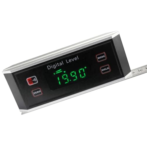 Gvvsjgdbis Digitaler elektronischer Winkelmesser Neigungsmesser mit Magnet beleuchtet Füllstandswinkelmesser Messgerät Level Box Neigungsmesser von Gvvsjgdbis