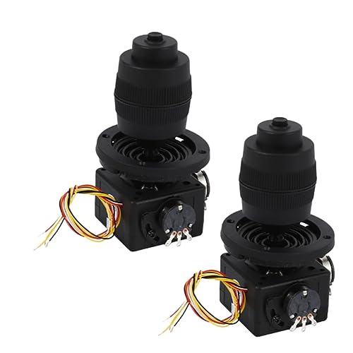 Gvvsjgdbis Elektronische 4-Joystick-Potentiometer-Taste, Ersatzteile, Zubehör für -D400B - 10K 4D-Controller mit Draht für Industrie, 2 Stück von Gvvsjgdbis