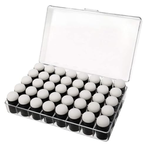 Gvvsjgdbis Fingerschwamm Daubers, Handarbeit, Fingermalerei-Schwamm-Set mit Aufbewahrungsbox zum Basteln, Malen, 40 Stück Gvvsjgdbis Fingerschwamm Daubers, Handarbeit, Fingermalerei-Schwamm-Set mit Aufbewahrungsbox zum Basteln, Malen, 40 Stück von Gvvsjgdbis