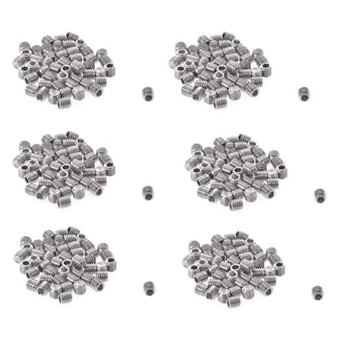 Gvvsjgdbis Gewindestifte aus Edelstahl, M3 x 3 mm, 300 Stück, silberfarben Gvvsjgdbis Gewindestifte aus Edelstahl, M3 x 3 mm, 300 Stück, silberfarben von Gvvsjgdbis