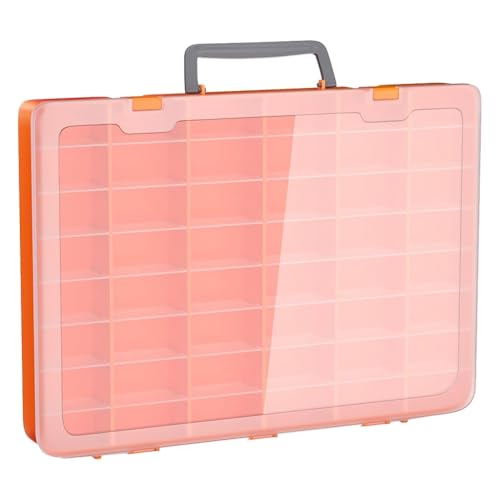 Gvvsjgdbis Große Kunststoff-Organizer-Box mit 48 Fächern, verstellbare Trennwände, Aufbewahrungsbehälter, Fach für Angelzubehör Gvvsjgdbis Große Kunststoff-Organizer-Box mit 48 Fächern, verstellbare Trennwände, Aufbewahrungsbehälter, Fach für Angelzubehör von Gvvsjgdbis