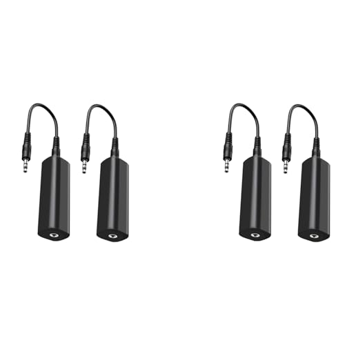 Gvvsjgdbis Ground Loop Isolator Noise Filter für Car Audio/Home Stereo, 4 PCS Ground Loop Noise Isolator mit 3,5 mm Audiokabeln von Gvvsjgdbis