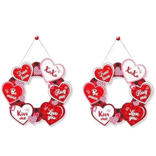 Gvvsjgdbis Happy Valentine's Day Schilder Love You Sweet Schild Schild Valentinstag Herz Kranz Set Valentinstag Wanddekoration Kit Gvvsjgdbis Happy Valentine's Day Schilder Love You Sweet Schild Schild Valentinstag Herz Kranz Set Valentinstag Wanddekoration Kit von Gvvsjgdbis