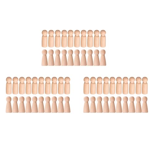 Gvvsjgdbis Holzpflock Puppe Unvollendete HöLzerne Menschen Plain Blank Bodies Angel Dolls für DIY Craft Pack Von 60 Gvvsjgdbis Holzpflock Puppe Unvollendete HöLzerne Menschen Plain Blank Bodies Angel Dolls für DIY Craft Pack Von 60 von Gvvsjgdbis