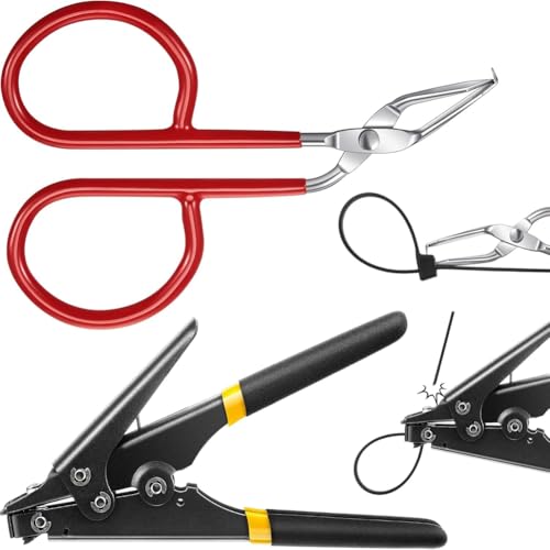 Gvvsjgdbis Kabelbinder-Werkzeug, Kabelbinderwerkzeug, 1 Kabelbinderöffner und 1 Aufbewahrungsbox, Stahl-Kabelbinder-Werkzeug, wiederverwendbares Kabelwerkzeug Gvvsjgdbis Kabelbinder-Werkzeug, Kabelbinderwerkzeug, 1 Kabelbinderöffner und 1 Aufbewahrungsbox, Stahl-Kabelbinder-Werkzeug, wiederverwendbares Kabelwerkzeug von Gvvsjgdbis