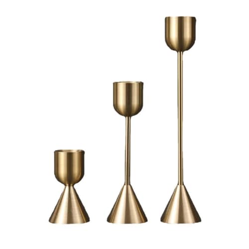 Gvvsjgdbis Kerzenständer im europäischen Stil, Western-Esstisch, dreiteiliges Set, Ornamente, Hochzeitsdekoration, Kerzenständer Gvvsjgdbis Kerzenständer im europäischen Stil, Western-Esstisch, dreiteiliges Set, Ornamente, Hochzeitsdekoration, Kerzenständer von Gvvsjgdbis