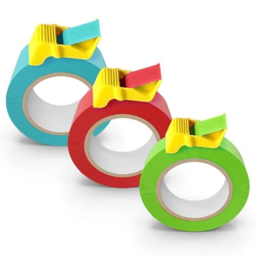 Gvvsjgdbis Kompakter Klebebandabroller, 3 Stück für 2,5 cm, 3,8 cm und 5,1 cm Abdeck- und Malerband, DIY-Malzubehör Gvvsjgdbis Kompakter Klebebandabroller, 3 Stück für 2,5 cm, 3,8 cm und 5,1 cm Abdeck- und Malerband, DIY-Malzubehör von Gvvsjgdbis