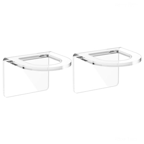 Gvvsjgdbis Küchenspüle-Bürstenhalter aus transparentem Acryl, universelle Passform, kompatibel mit allen Spülbeckenarten für praktische Bürstenaufbewahrung, 2 Stück von Gvvsjgdbis