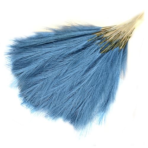 Gvvsjgdbis Künstlicher Pampasstrauß Künstliches Pampasgras 16,9 Zoll Pampasgras Boho Dekor Blume See Blau Einfach zu bedienen von Gvvsjgdbis