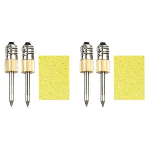 Gvvsjgdbis Lötkolbenspitze mit Schwamm, E10-Schnittstelle, Schweißspitzen, USB-Lötspitze, Lötwerkzeuge-Set, Typ B, 4 Stück von Gvvsjgdbis