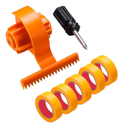 Gvvsjgdbis Masking Tape Dispenser Masking Paint Tape Applicator W Scale Adjustable Width for Wall Door Window (with 5 Roll Tape) von Gvvsjgdbis
