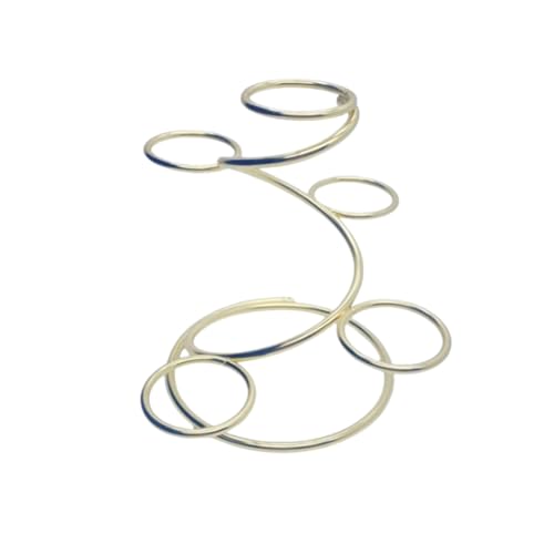 Gvvsjgdbis Metall-5-Basis, Natürlicher Kristallkugel-Ständer, Eierhalter, Präsentation, Heimbüro, Dekoration, Geschenke, Multi-Spiralhalterung – Langlebig von Gvvsjgdbis