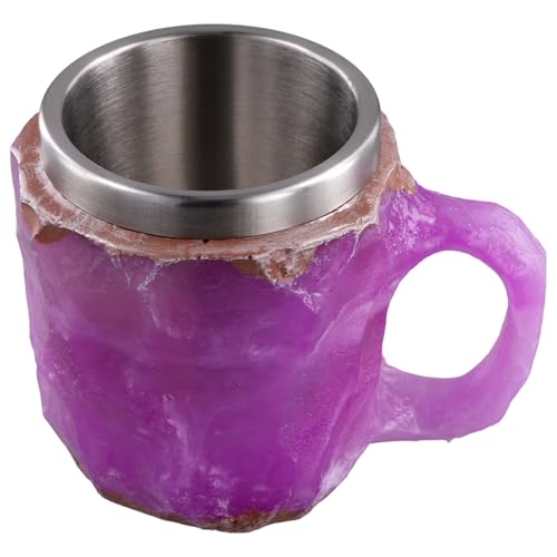 Gvvsjgdbis Mineral Crystal Coffee Cup Elegant Luxury Mineral Colored Crystal Mug Translucent Coffee Cup Office Elegant Crystal Gift von Gvvsjgdbis