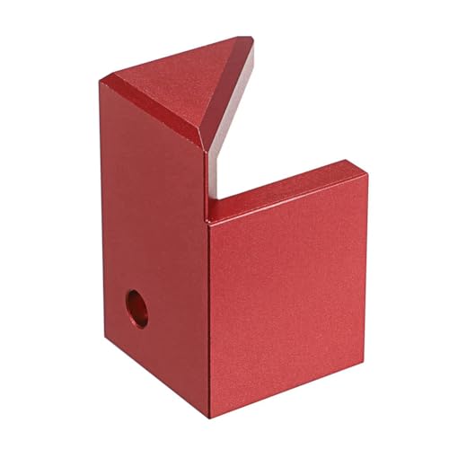 Gvvsjgdbis Mittelfinder-Werkzeug, robuste Aluminiumlegierung, 45-Grad-Winkelmarker für quadratische oder runde Holzstifte, Rot Gvvsjgdbis Mittelfinder-Werkzeug, robuste Aluminiumlegierung, 45-Grad-Winkelmarker für quadratische oder runde Holzstifte, Rot von Gvvsjgdbis
