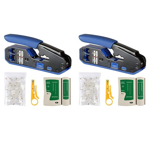 Gvvsjgdbis Netzwerk Kabel Filter RJ45 Crimp Werkzeug Kit CAT5 CAT5E CAT6 Crimp Werkzeug Kit, 100 STÜCKE RJ45 CAT6 Anschluss Stecker Gvvsjgdbis Netzwerk Kabel Filter RJ45 Crimp Werkzeug Kit CAT5 CAT5E CAT6 Crimp Werkzeug Kit, 100 STÜCKE RJ45 CAT6 Anschluss Stecker von Gvvsjgdbis