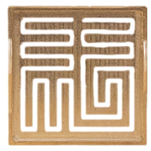 Gvvsjgdbis Räucherstempel-Werkzeug, quadratisch, Doppelohr-Stempel, Modell, Räuchergefäß, Teestube, Büro, Tempelornamente A von Gvvsjgdbis