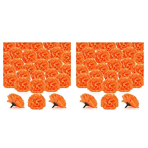 Gvvsjgdbis Ringel Blumen Blumen KöPfe Bulk, 200 Stücke KöPfe für Girlanden, Orange von Gvvsjgdbis