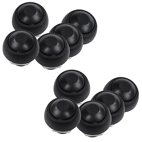 Gvvsjgdbis Schwarzer 10 x 12 mm wasserdichter Momentaner Ein-/Aus-Druckknopf, runder SPST-Schalter Gvvsjgdbis Schwarzer 10 x 12 mm wasserdichter Momentaner Ein-/Aus-Druckknopf, runder SPST-Schalter von Gvvsjgdbis