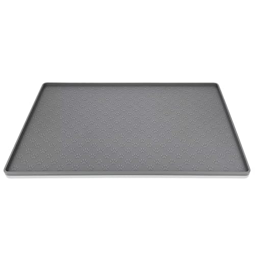 Gvvsjgdbis Silikon-Haustier-Tischset für Katzen und Hunde, wasserdicht, rutschfeste Futtermatte für Futter- und Wassernäpfe, Silikon-Haustier-Tischset von Gvvsjgdbis