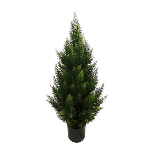 Gvvsjgdbis Simulierte Kiefer und Zypressen Topfpflanzen Hotel dekorative Bodendekoration Simulation Baum Weihnachtsbaum Ornamente von Gvvsjgdbis