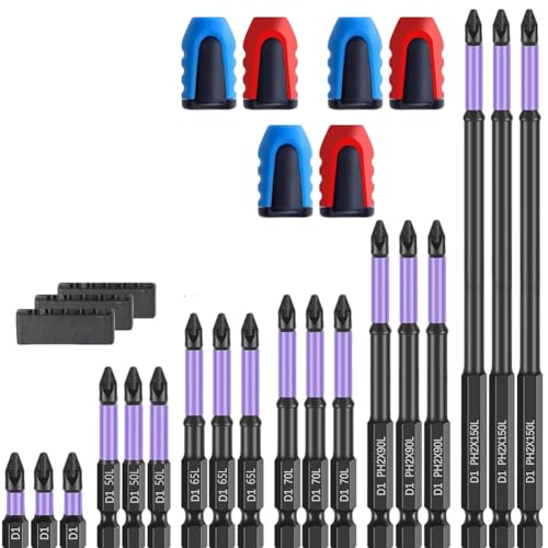 Gvvsjgdbis Starker magnetischer Bit, stoßfeste Bits, Anti-Rutsch-Bit, verbesserte hohe Härte und super starkes Magnet-Bit, mit Magnetisierern Gvvsjgdbis Starker magnetischer Bit, stoßfeste Bits, Anti-Rutsch-Bit, verbesserte hohe Härte und super starkes Magnet-Bit, mit Magnetisierern von Gvvsjgdbis