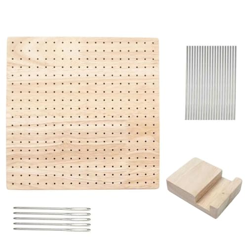 Gvvsjgdbis Strick- und Häkelbrett-Set für Handgefertigte Granny Squares, Inklusive Blockierbrett und Werkzeug, Geschenkidee für Strick- und Häkelfans von Gvvsjgdbis