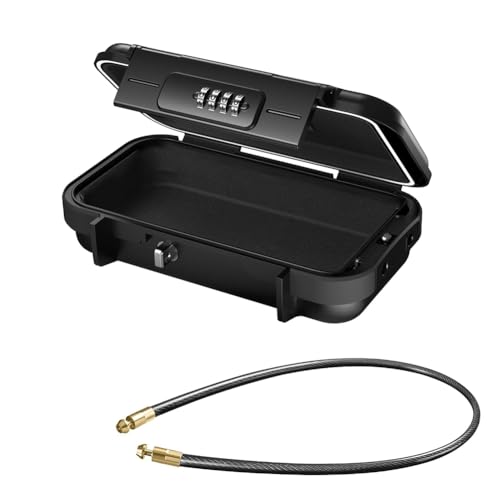 Gvvsjgdbis Tragbarer wasserdichter Mini-Safe, Strand-Reisesafe, Kombinationssafe Diebstahlschutz-Schlossbox mit abnehmbarem Drahtseil Gvvsjgdbis Tragbarer wasserdichter Mini-Safe, Strand-Reisesafe, Kombinationssafe Diebstahlschutz-Schlossbox mit abnehmbarem Drahtseil von Gvvsjgdbis