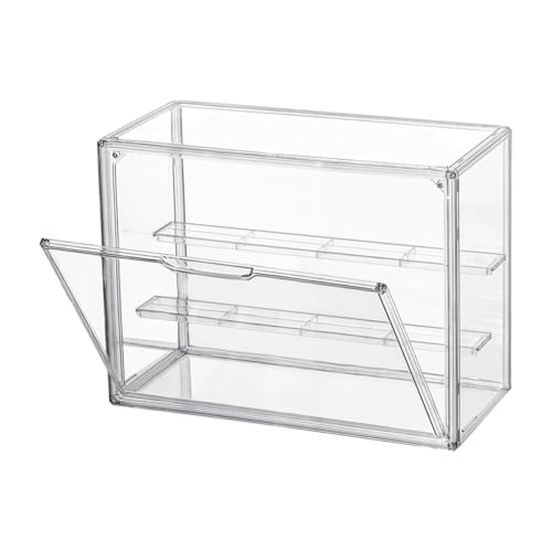Gvvsjgdbis Transparente Acryl-Vitrine mit 3 Ebenen, stapelbare Schutzvitrine mit magnetischer Tür für Gvvsjgdbis Transparente Acryl-Vitrine mit 3 Ebenen, stapelbare Schutzvitrine mit magnetischer Tür für von Gvvsjgdbis