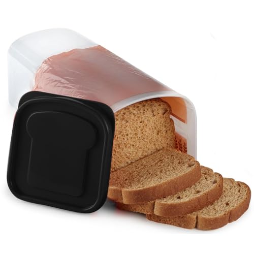 Gvvsjgdbis Transparente Brotbox aus Kunststoff, Frischhaltedost, mit Deckel, Brotaufbewahrungsbehälter, einfache Installation, einfach zu bedienen, B von Gvvsjgdbis