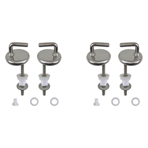 Gvvsjgdbis WC-Sitz-Scharniere mit Schnellentriegelung, einfach zu installieren, Verschleißreparatur, Edelstahl, mit Montagezubehör, 4 Stück Gvvsjgdbis WC-Sitz-Scharniere mit Schnellentriegelung, einfach zu installieren, Verschleißreparatur, Edelstahl, mit Montagezubehör, 4 Stück von Gvvsjgdbis