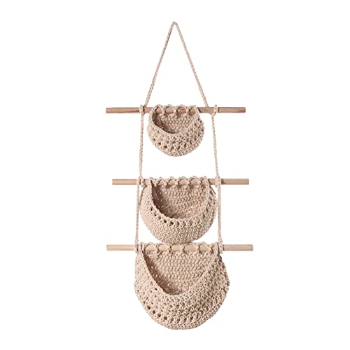 Gvvsjgdbis Wandmontierter DreistöCkiger Obst-HäNgekorb Bohemian Fruit Net Pocket Handgewebter Seil-HäNgekorb Blumentopf A Gvvsjgdbis Wandmontierter DreistöCkiger Obst-HäNgekorb Bohemian Fruit Net Pocket Handgewebter Seil-HäNgekorb Blumentopf A von Gvvsjgdbis