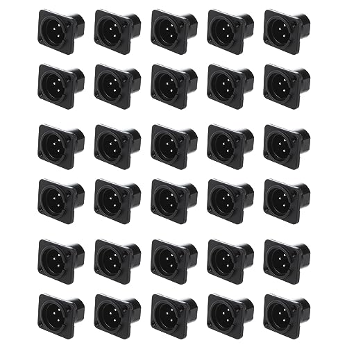 Gvvsjgdbis XLR Stecker Gerade Anschlussleiste Einbaustecker 30 Stueck Gvvsjgdbis XLR Stecker Gerade Anschlussleiste Einbaustecker 30 Stueck von Gvvsjgdbis