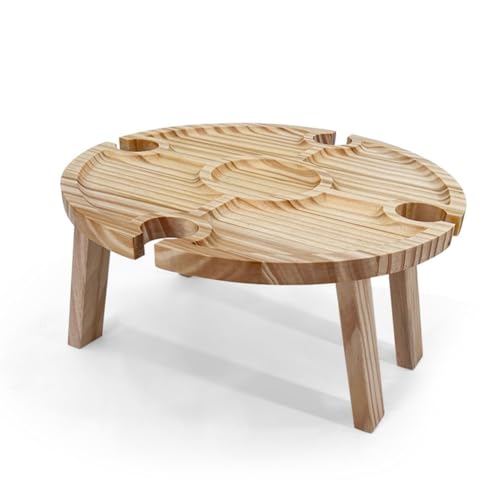 Gvvsjgdbis Zusammenklappbarer Picknicktisch aus Holz, tragbar, 2-in-1-Weinglasregal, faltbarer Schreibtisch, Weinglasregal, Tisch, Picknick-Tablett Gvvsjgdbis Zusammenklappbarer Picknicktisch aus Holz, tragbar, 2-in-1-Weinglasregal, faltbarer Schreibtisch, Weinglasregal, Tisch, Picknick-Tablett von Gvvsjgdbis