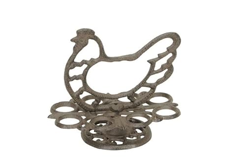 Gwenys Haus Eierhalter Huhn Gusseisen, Maße: ca. L19xB13xH17,5cm von Gwenys Haus