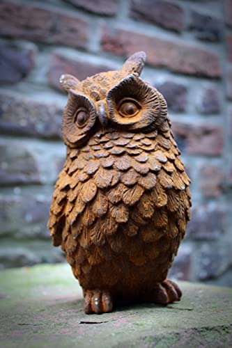 Gwenys Haus Gartenfigur Uhu Edelrost von Gwenys Haus