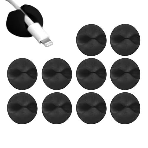 10 Stück Kabelhalter Silikon Kabelclips Kabelmanagement Kabel-Organizer Schreibtisch Ladungskabel-Organisator Für Zuhause, Büro, Auto, Schreibtisch 2x1,2x2cm 10 Stück Kabelhalter Silikon Kabelclips Kabelmanagement Kabel-Organizer Schreibtisch Ladungskabel-Organisator Für Zuhause, Büro, Auto, Schreibtisch 2x1,2x2cm von Gwtdtoad