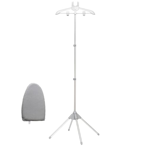 Dampfständer Für Kleidung, Handheld Dampfglätter Ständer Mit Bügelhandschuh, Faltbarer Dampfbügelständer Für Jacken, Hosen, Schlafsaalkleidung Und Brautkleider 160x43 Cm von Gwtdtoad