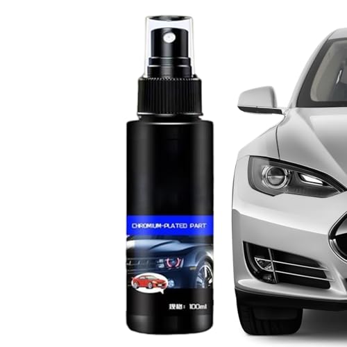 Gwtdtoad Autochrom Reiniger | Auto Chrompolitur Restaurator Chrom-Spray | Langanhaltender Reiniger Für Fahrzeug Boot Metall Küchenutensilien Edelstahl Aluminium Messing Kupfer von Gwtdtoad