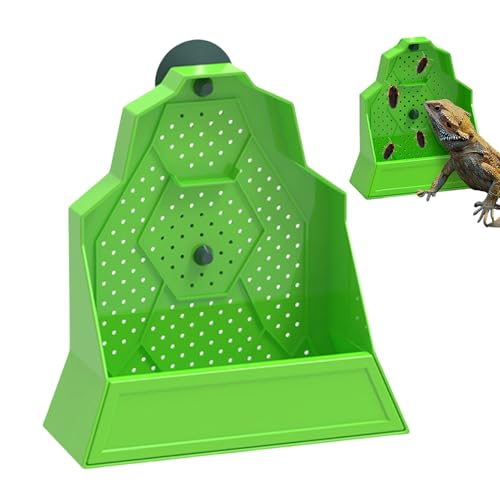 Gwtdtoad Bartagamen Futterautomat | Gecko Futternapf Anti Flucht | Anti-Flucht Jagdschale Für Schlange Schildkröte Bartagame Spinne Amphibien von Gwtdtoad